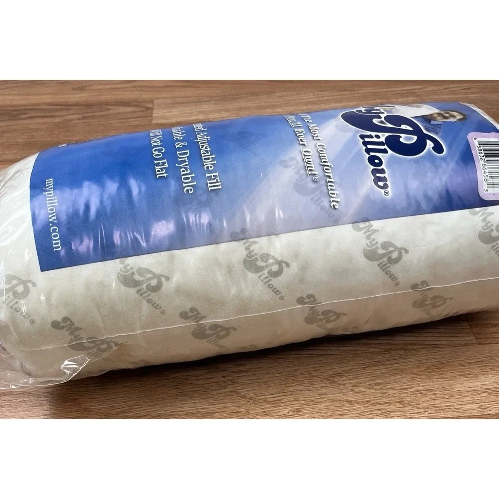 MyPillow Giza Pillow Size S/Q Standard/Queen, Lavender Piping- Extra Firm NEW